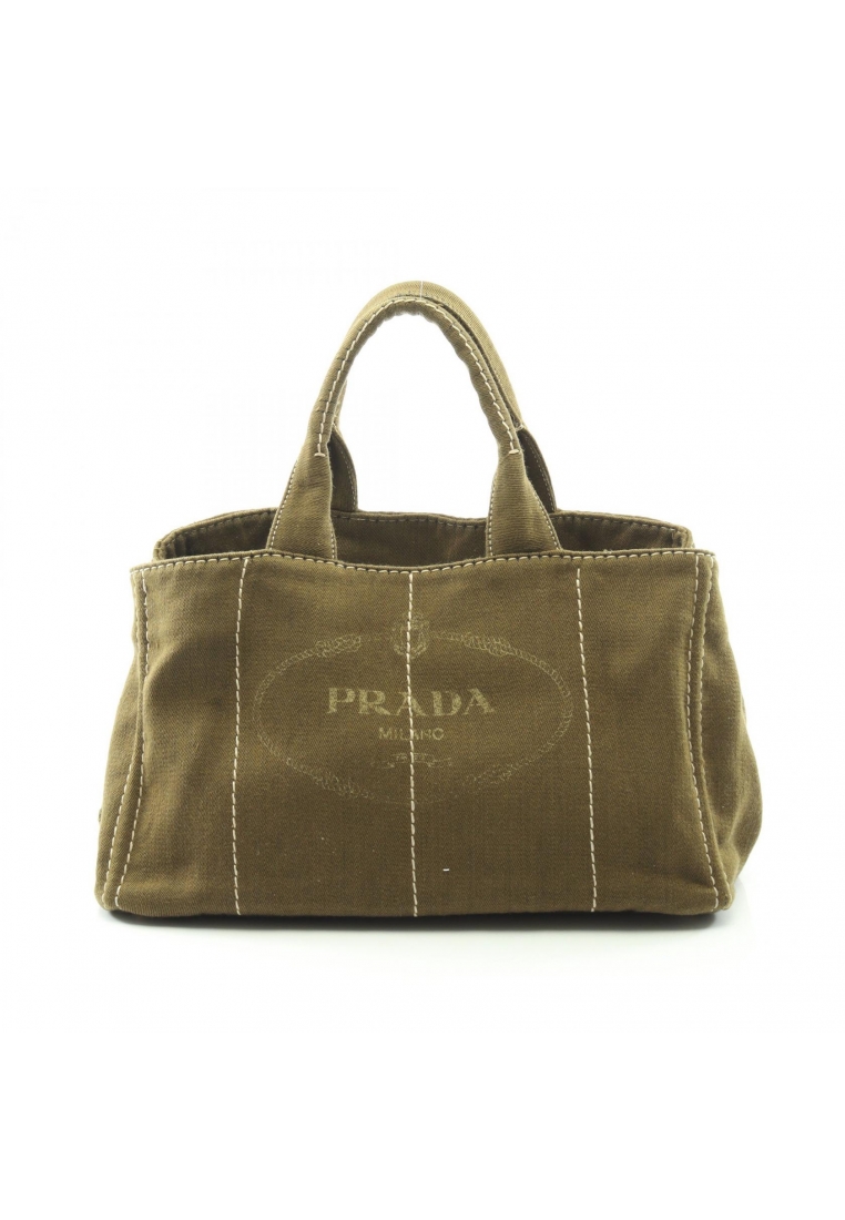 Prada Pre-Loved Prada Kanapa Handbag tote bag canvas Khaki green