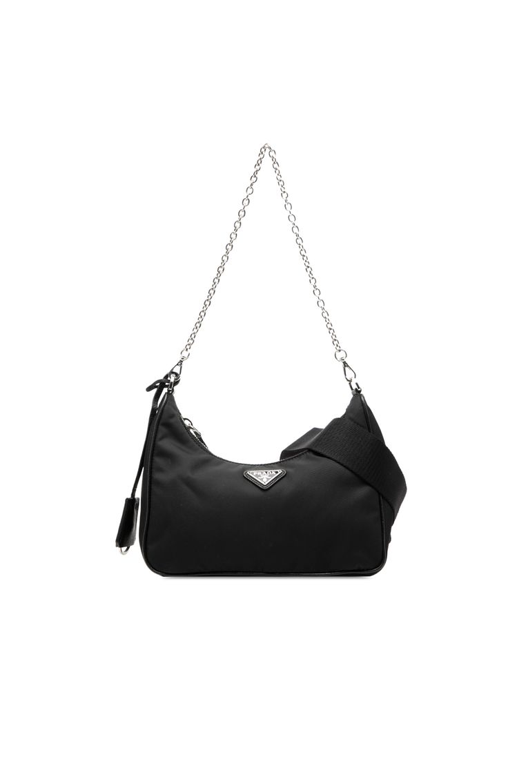 Prada Pre-Loved Prada Saffiano Trimmed Re Nylon Re Edition 2005 Satchel
