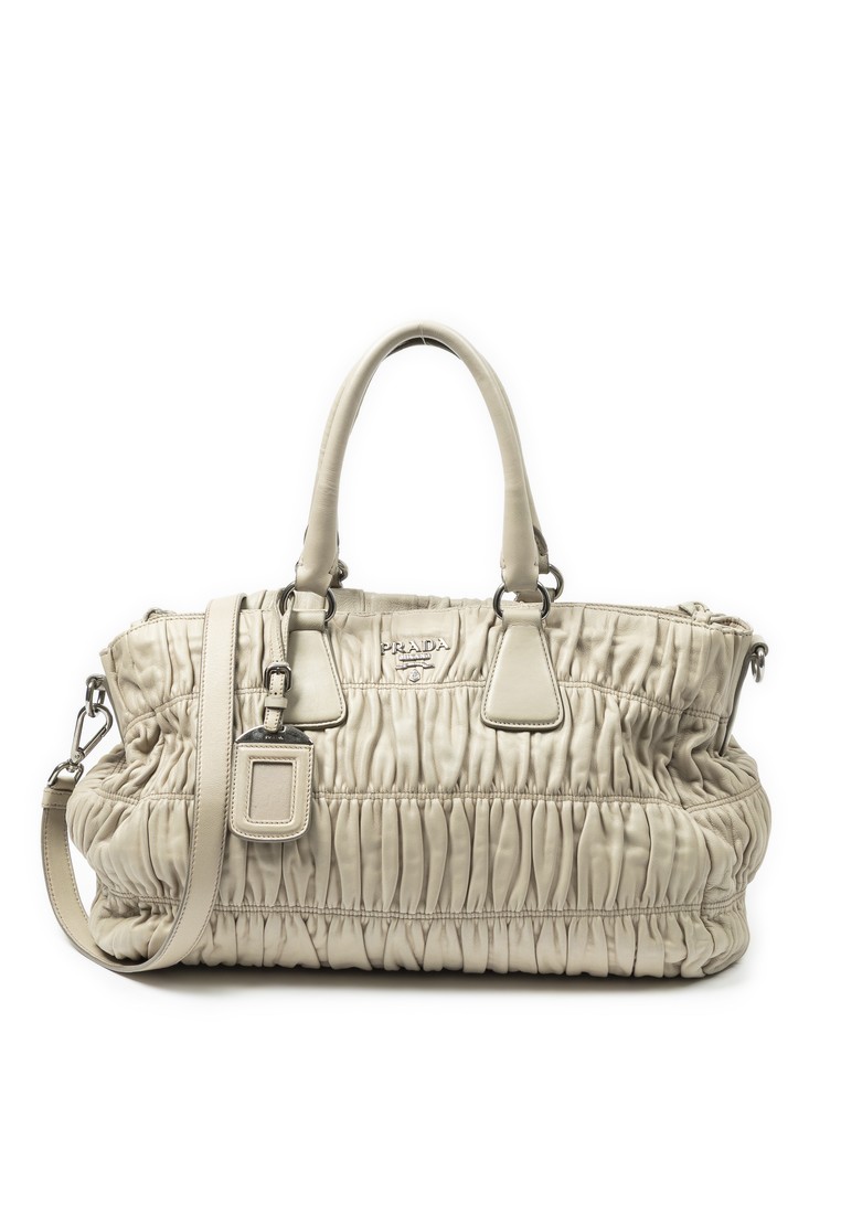 Prada Pre-Loved Horizontal Convertible Gaufre Tote