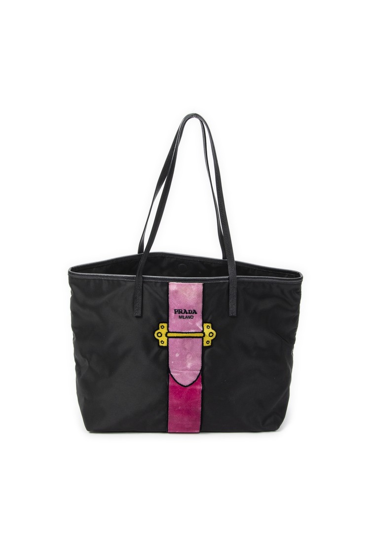 Prada Pre-Loved Ricamo Trompe L'oeil Tote