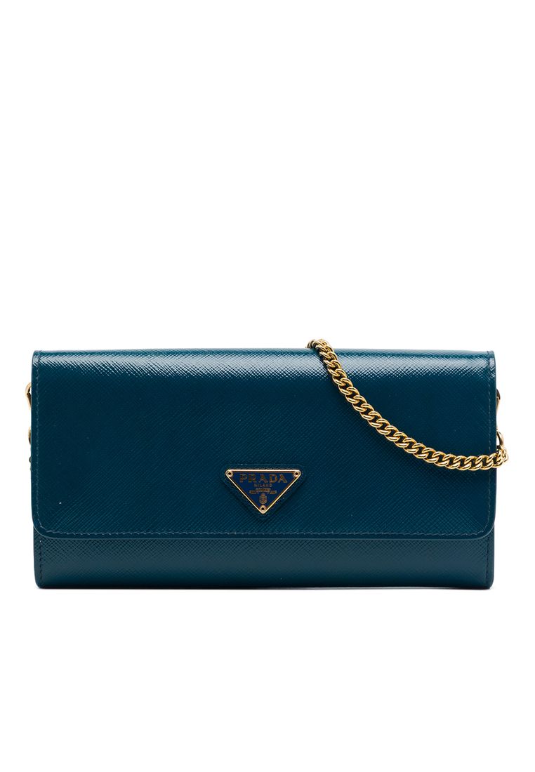 Prada Pre-Loved Prada Saffiano Lux Wallet On Chain