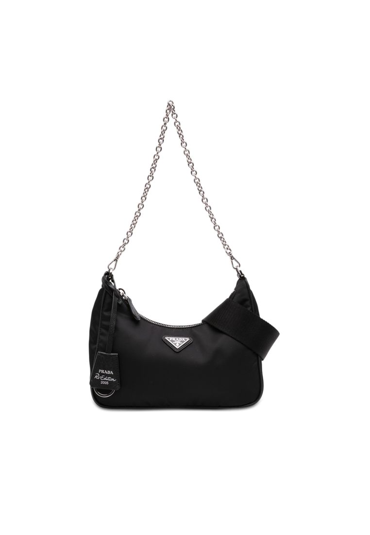 Prada Pre-Loved Prada Saffiano Trimmed Re Nylon Re Edition 2005 Satchel