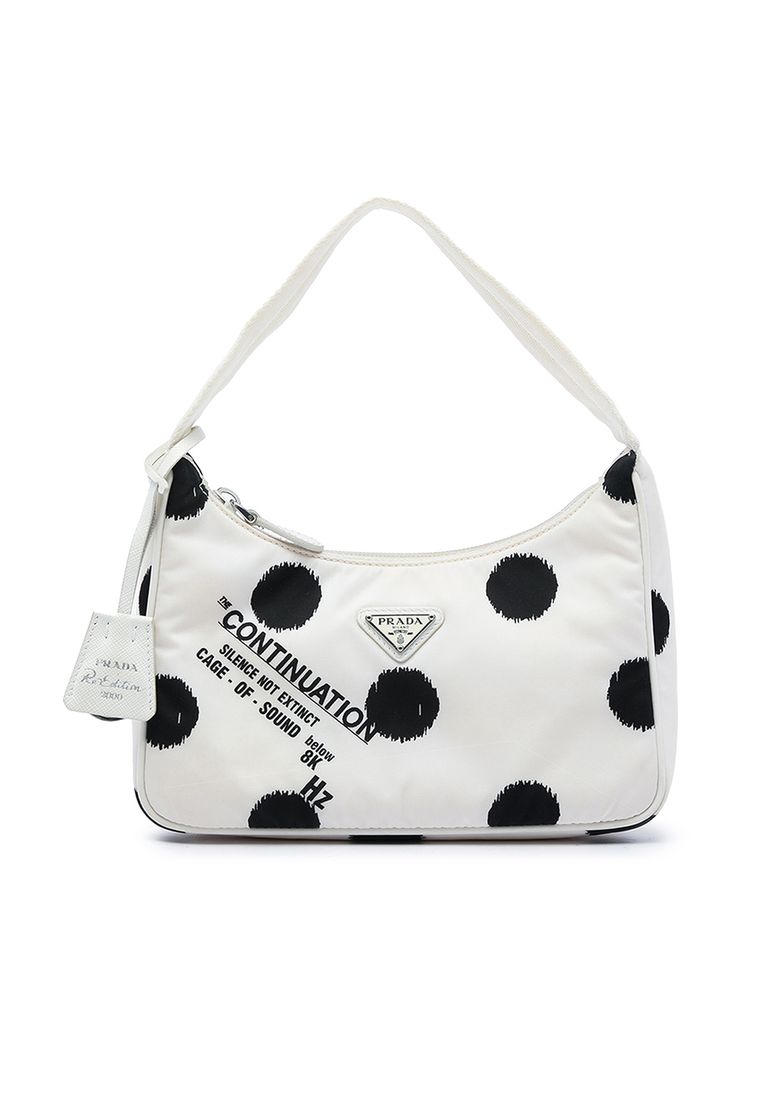 Prada Pre-Loved Prada Mini Re Nylon Polka Dot Re Edition 2000 Shoulder Bag