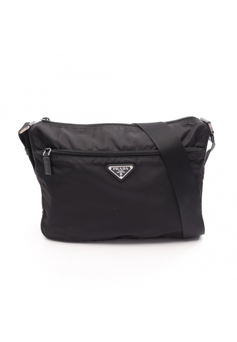 Prada Pre-Loved Prada Shoulder bag Nylon Saffiano leather black