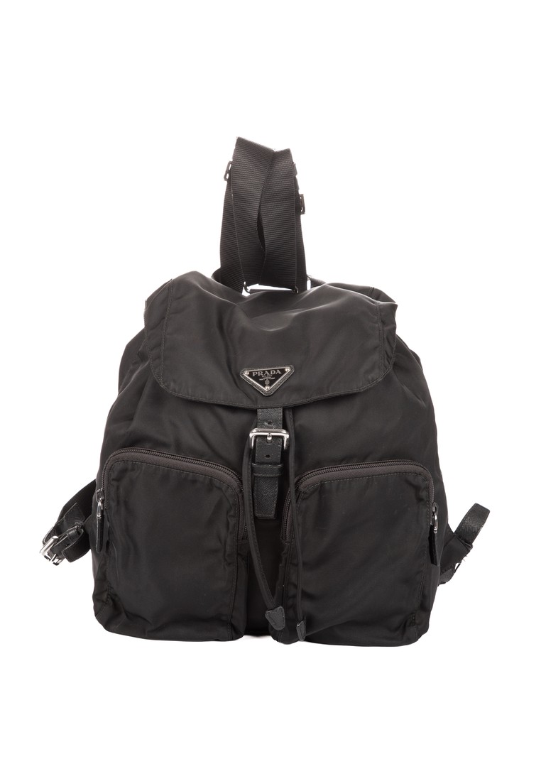 Prada Pre-Loved Re-Nylon Front Pockets Backpack