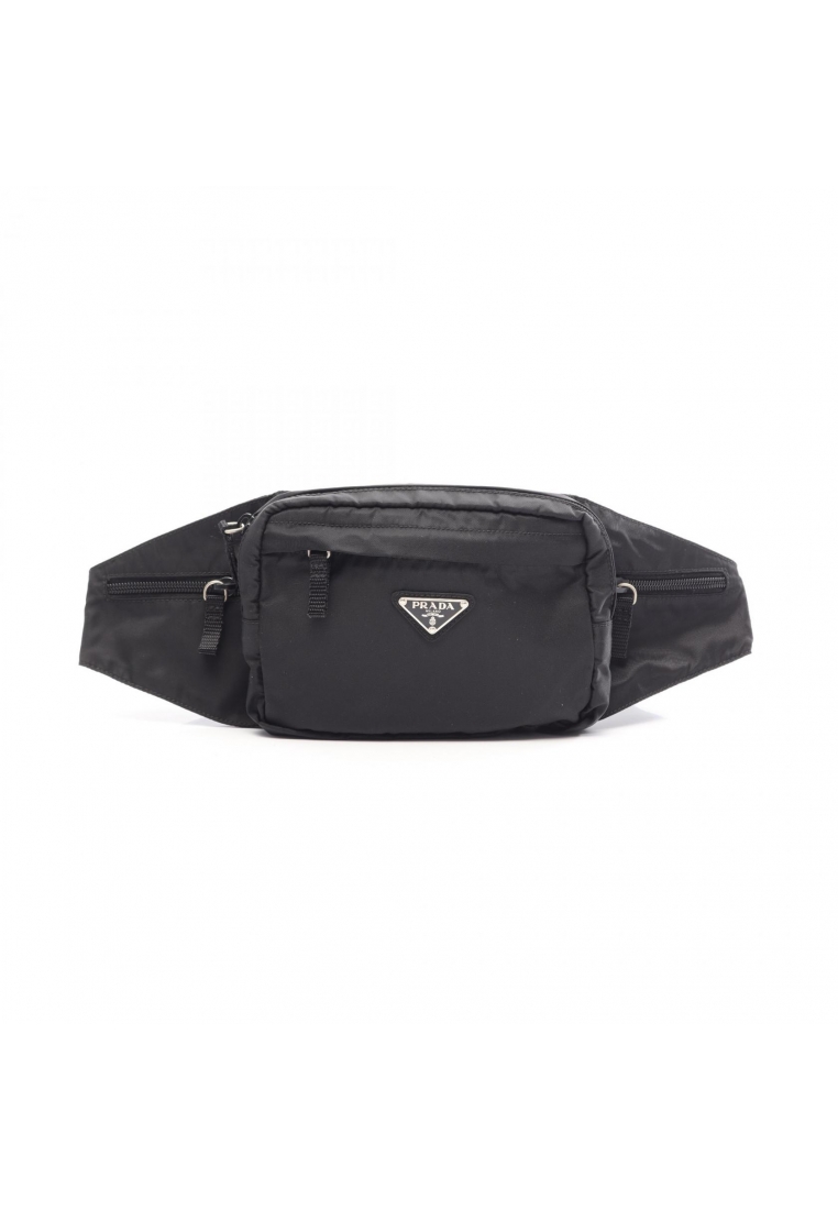 Prada Pre-Loved Prada TESSUTO MONTAGN body bag waist bag Nylon black