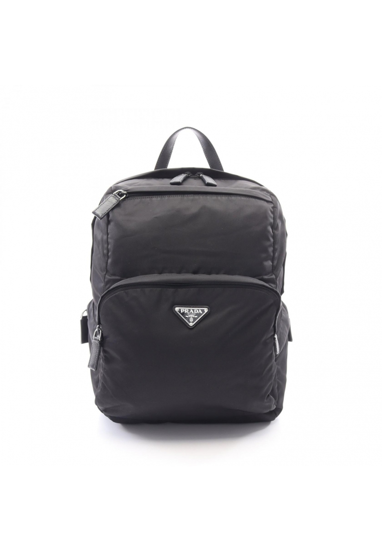 Prada Pre-Loved Prada Re-Nylon Backpack rucksack Nylon Saffiano leather black