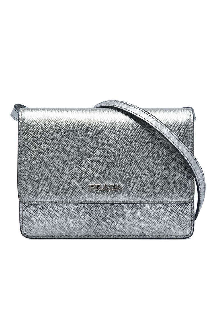 Prada Pre-Loved Prada Saffiano Wallet On Strap