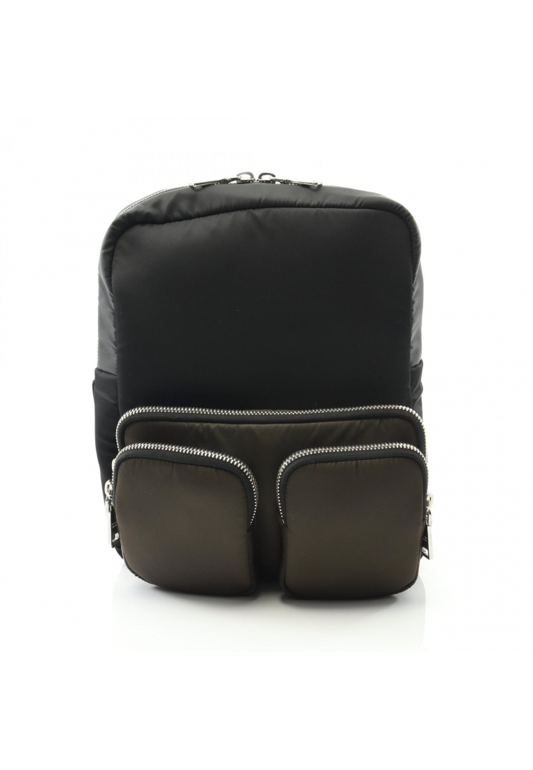 PRADA Pre-Loved Prada TESSUTO POCKET Backpack rucksack Nylon black Khaki green