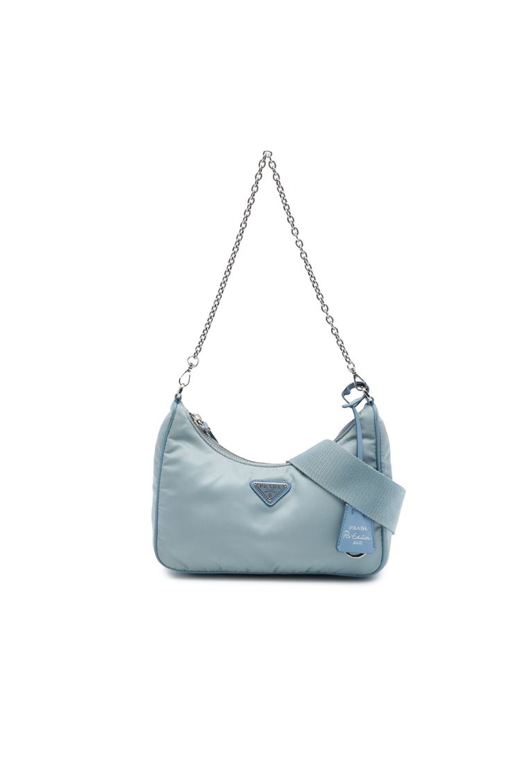 Prada Pre-Loved Prada Saffiano Trimmed Tessuto Re Edition 2005 Satchel