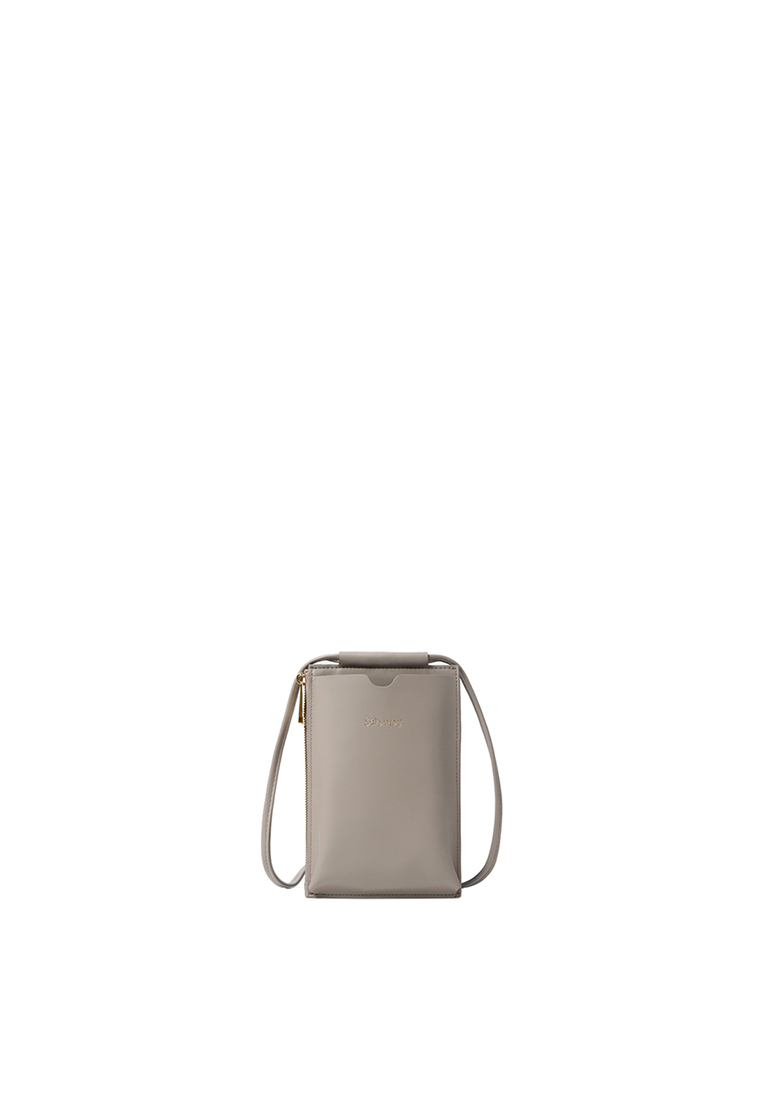 RABEANCO Strap Phone Pouch - Almond Grey