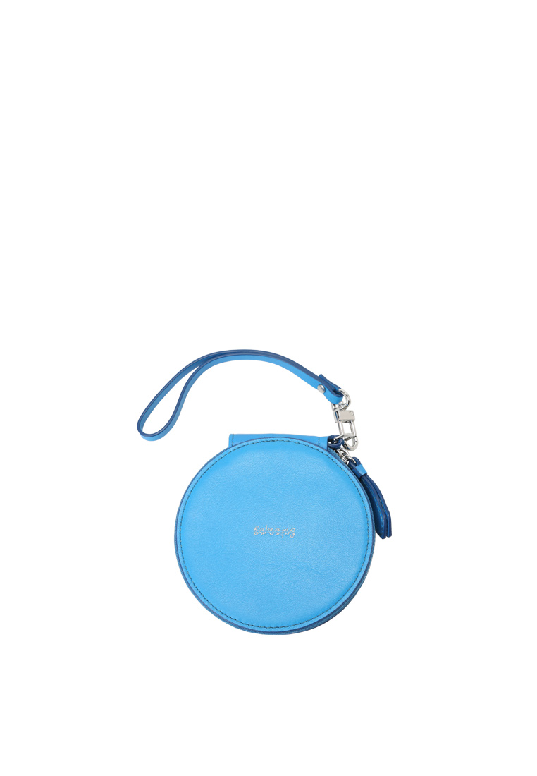 RABEANCO Round Zip Card Case - Blue