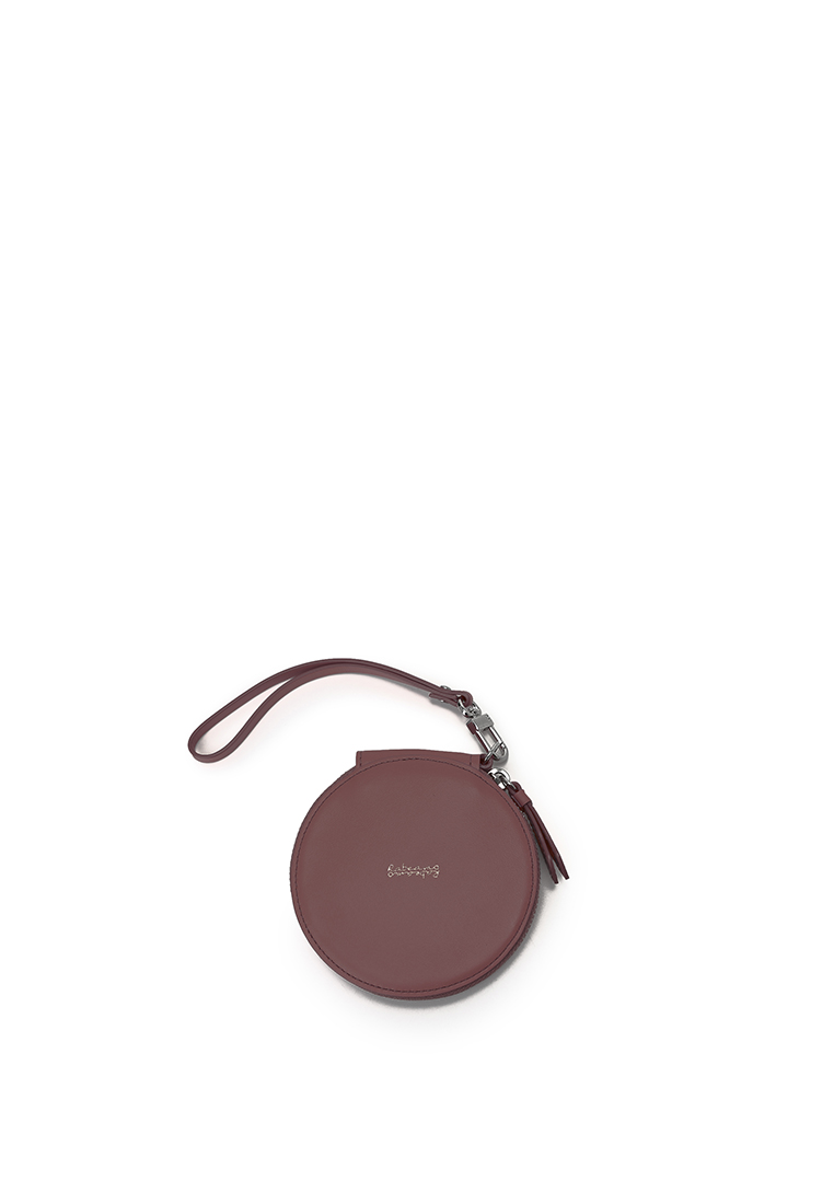 RABEANCO Round Zip Card Case - Coconut