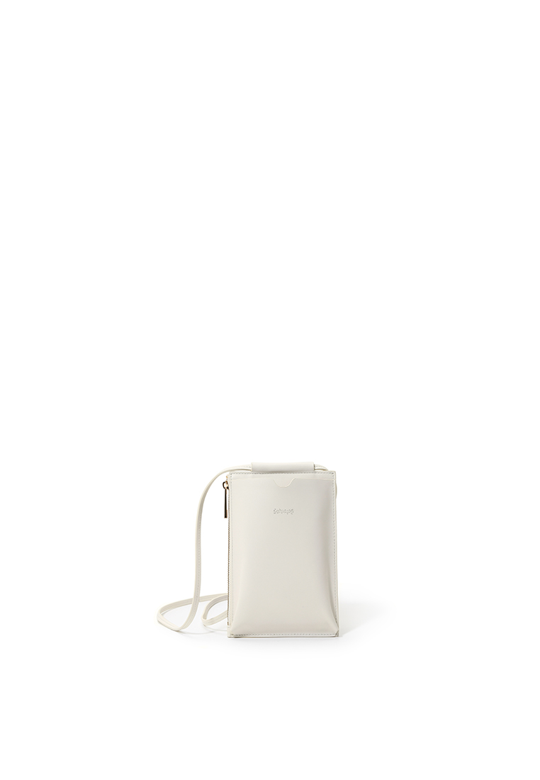 RABEANCO Strap Phone Pouch - White