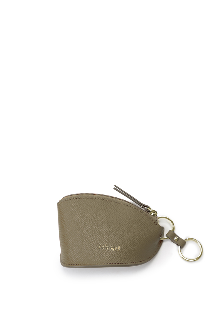 RABEANCO Zip Key & Card Case - Warm Toffee