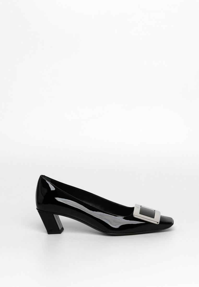 Roger Vivier Belle Vivier Metal Buckle In Patent Leather Pumps