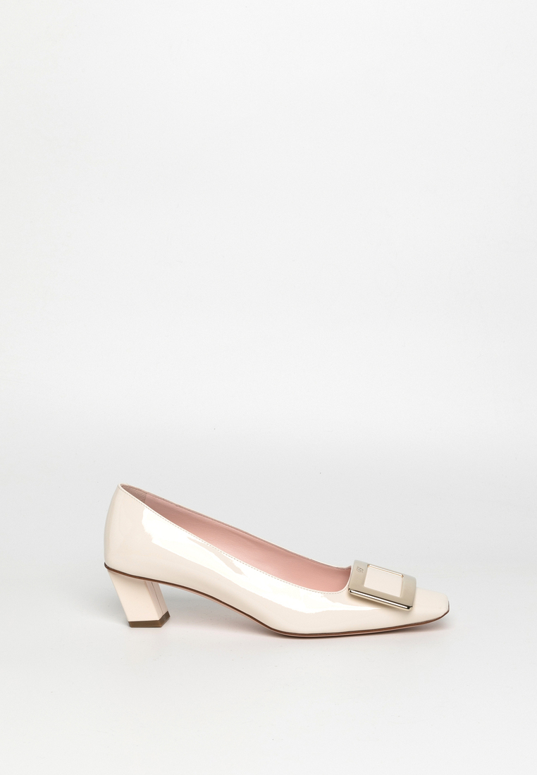 Roger Vivier Belle Vivier Metal Buckle In Patent Leather Pumps