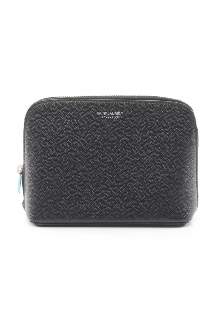 Saint Laurent Paris Pre-Loved SAINT LAURENT PARIS Pouch leather black