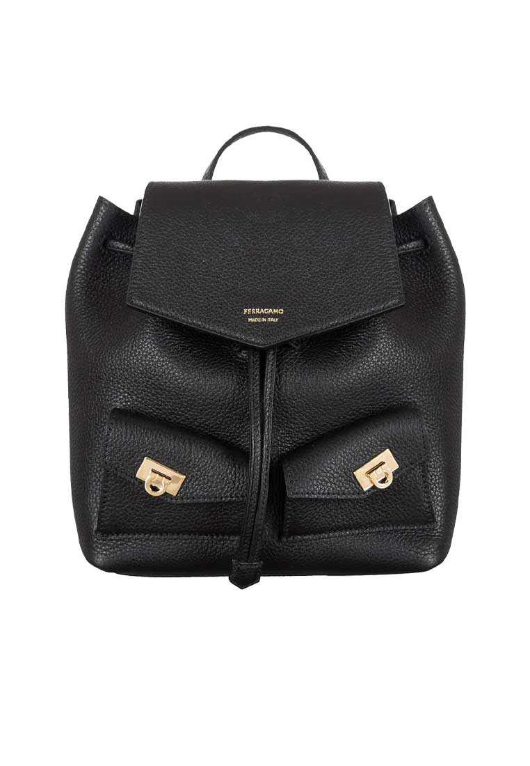 Salvatore Ferragamo Multipocket Mini Backpack Black 785886