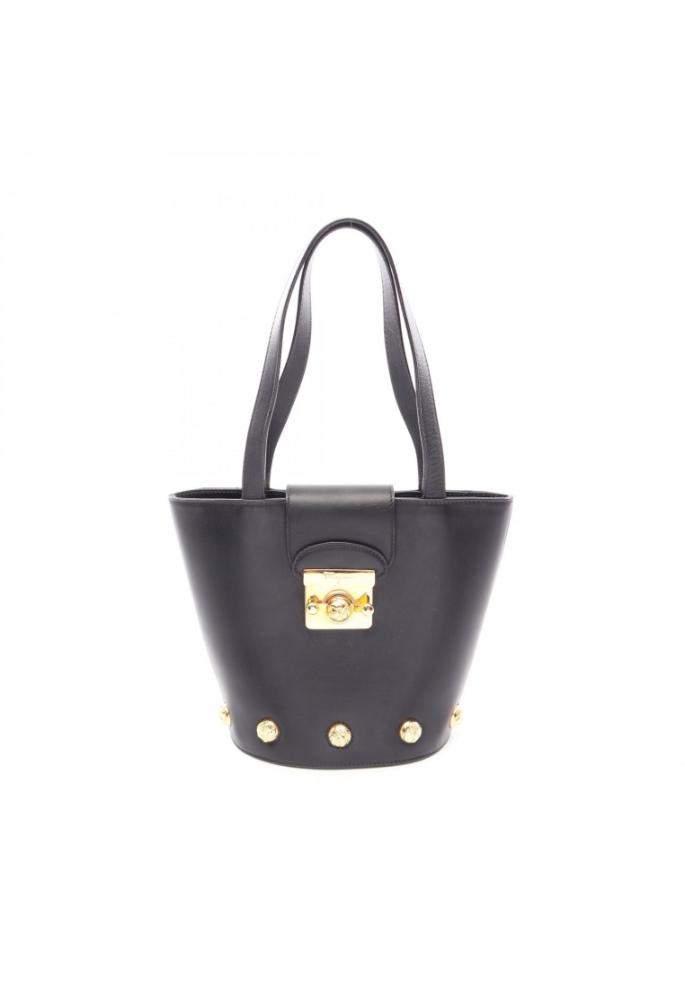 Salvatore Ferragamo Pre-Loved Salvatore Ferragamo Heel fittings Handbag leather black