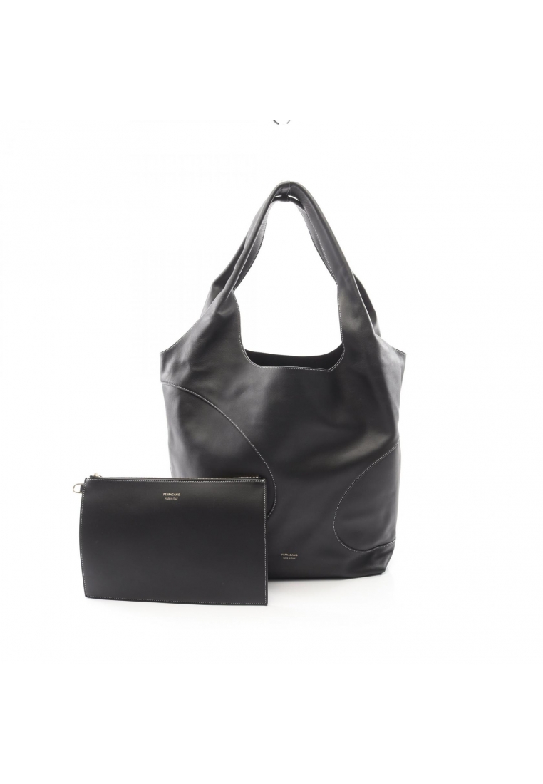 Salvatore Ferragamo Pre-Loved Salvatore Ferragamo hobo bag Shoulder bag tote bag leather black