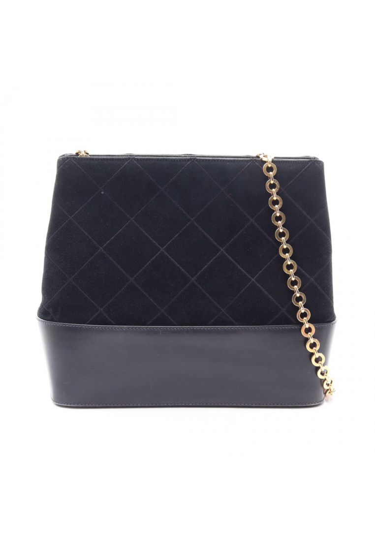 Salvatore Ferragamo Pre-Loved Salvatore Ferragamo chain shoulder bag Suede leather black