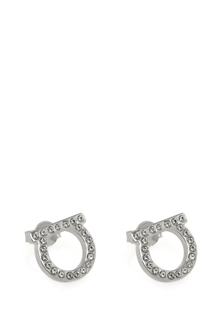 Salvatore Ferragamo Brass Stud Earrings
