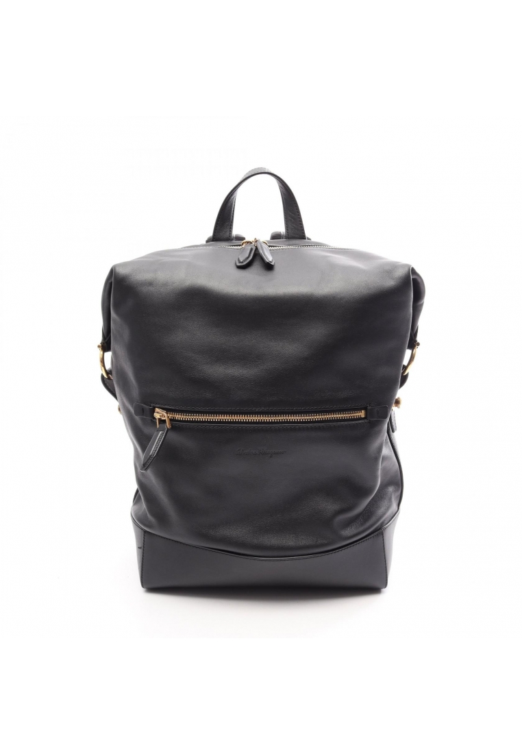 Salvatore Ferragamo Pre-Loved Salvatore Ferragamo Backpack rucksack leather black