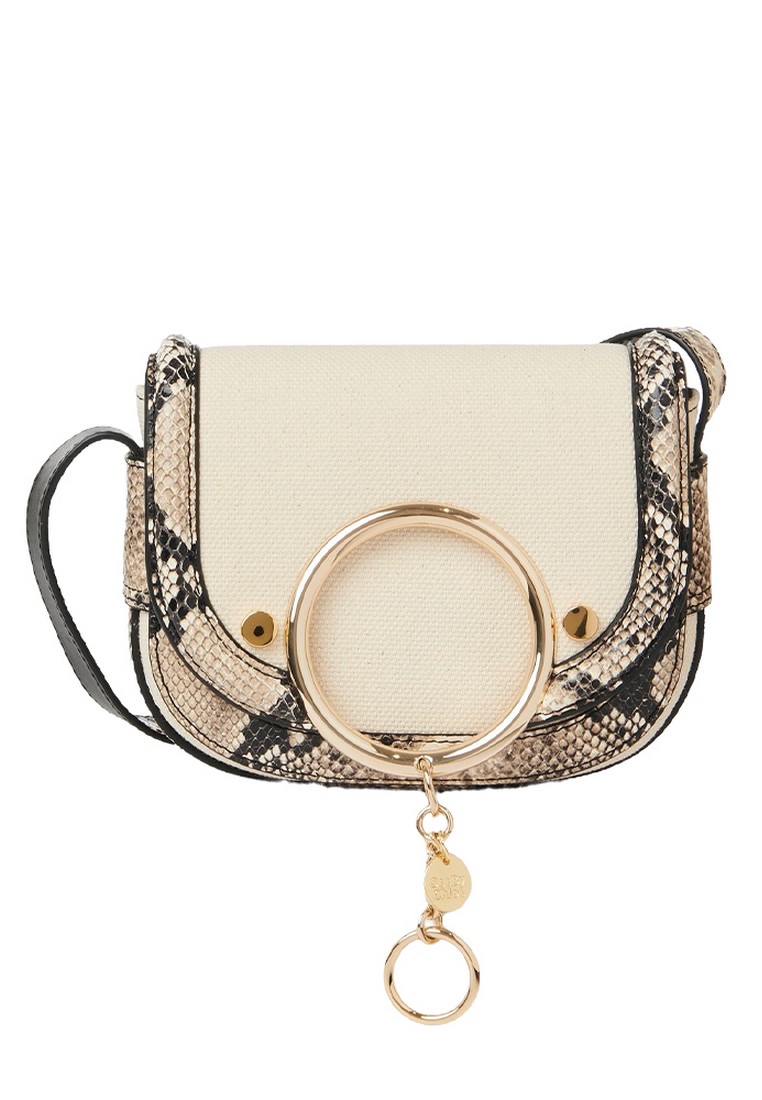 See by Chloe Small Mara Crossbody Bag in Cement Beige