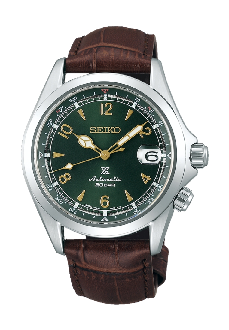 Seiko Seiko Prospex Land Series ‘Alpinist’ Green Dial Brown Leather Band Automatic Watch SPB121J1
