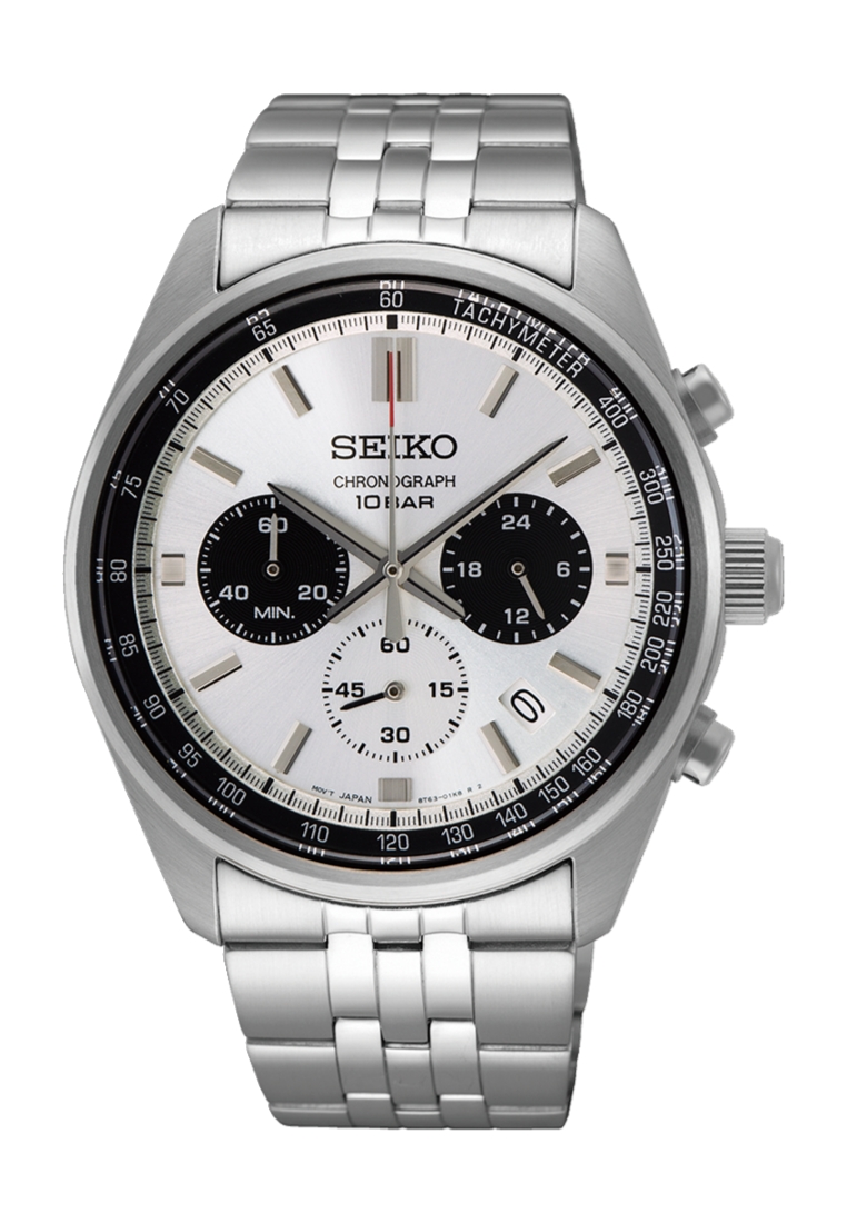 Seiko Seiko Gent Conceptual Chronograph Silver Dial Stainless Steel Band Quartz Watch SSB425P1