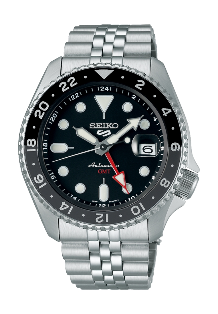 Seiko Seiko 5 Sports SKX Series ‘Black Grape’ Mechanical GMT Black Dial Stainless Steel Band Automat