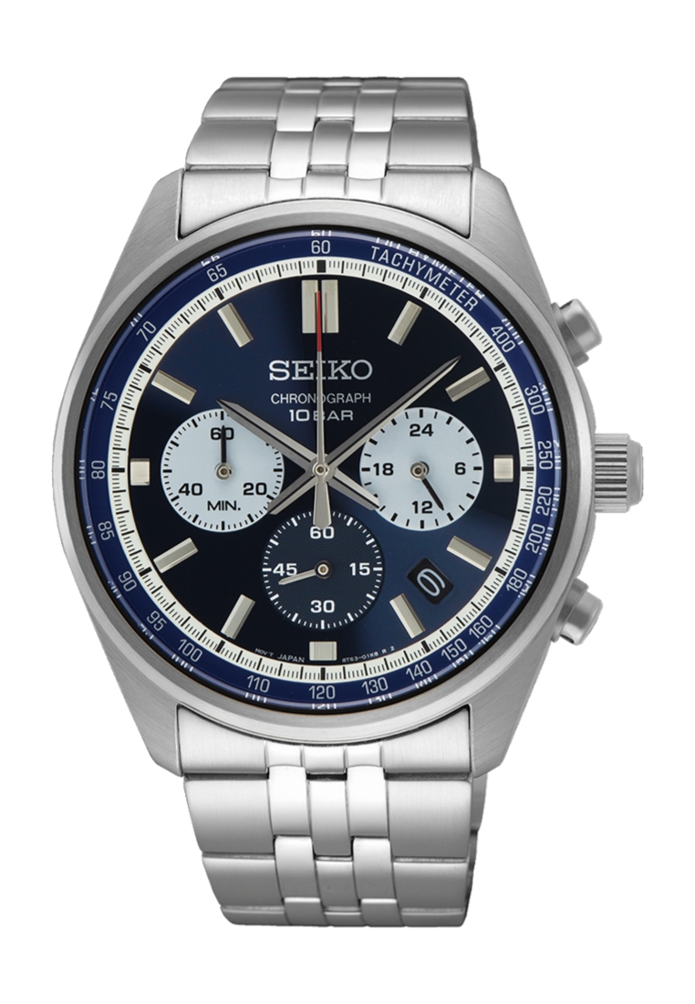 Seiko Seiko Gent Conceptual Chronograph Blue Dial Stainless Steel Band Quartz Watch SSB427P1