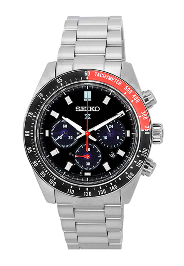 Seiko Prospex SPEEDTIMER SSC915P Men's Chronograph Watch Silver Stainless Steel Strap - Solar Power 