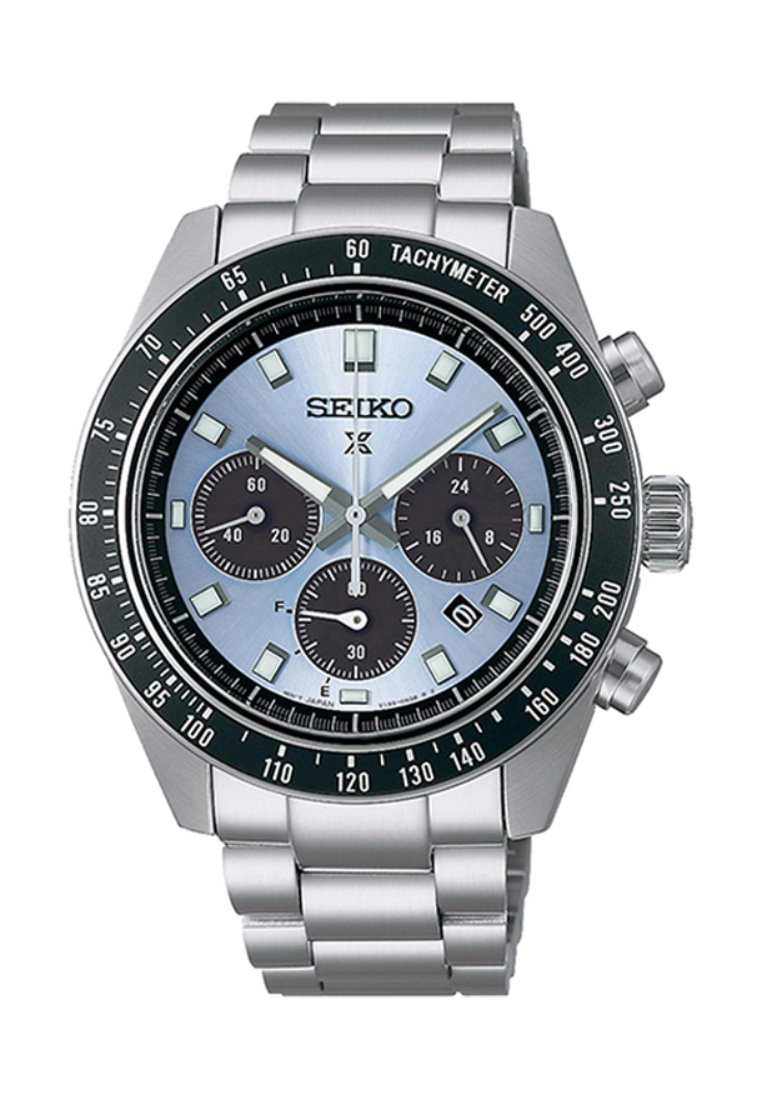 Seiko Prospex Speedtimer SSC935P Men’s Solar Chronograph Watch – Silver Stainless Steel Strap