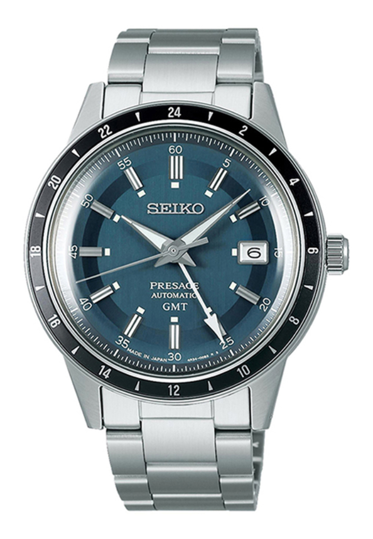Seiko Presage Style60's  Men Automatic Watch SSK009J Silver Stainless Steel Strap