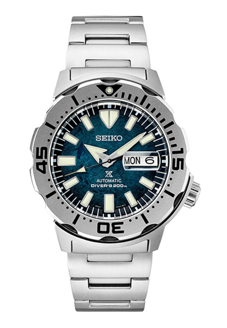 Seiko Prospex Monster Save The Ocean  Men Automatic Diver Watch SRPH75K1 w. Silver Stainless Steel S