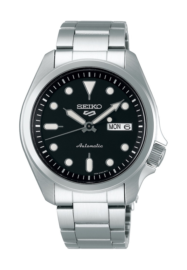 Seiko Seiko 5 Sports SKX Series Black Sunray Dial Stainless Steel Band Automatic Watch SRPE55K1