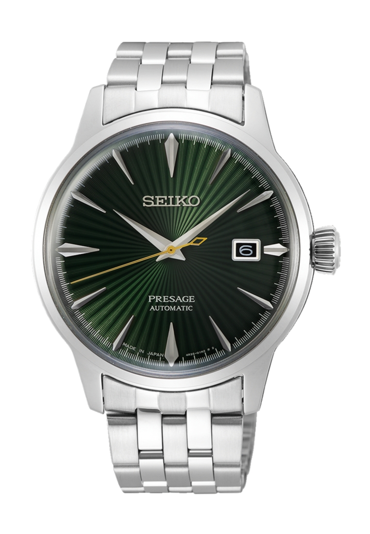 Seiko Seiko Presage Cocktail Time ‘Mockingbird’ Deep Green Dial Stainless Steel Band Automatic Watch