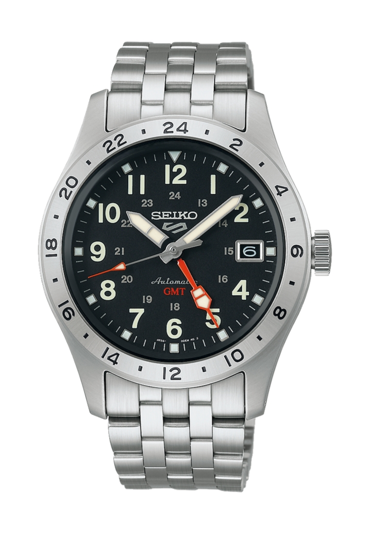 Seiko Seiko 5 Sports Field ‘Deploy’ Mechanical GMT Stainless Steel Bracelet Automatic Watch SSK023K1