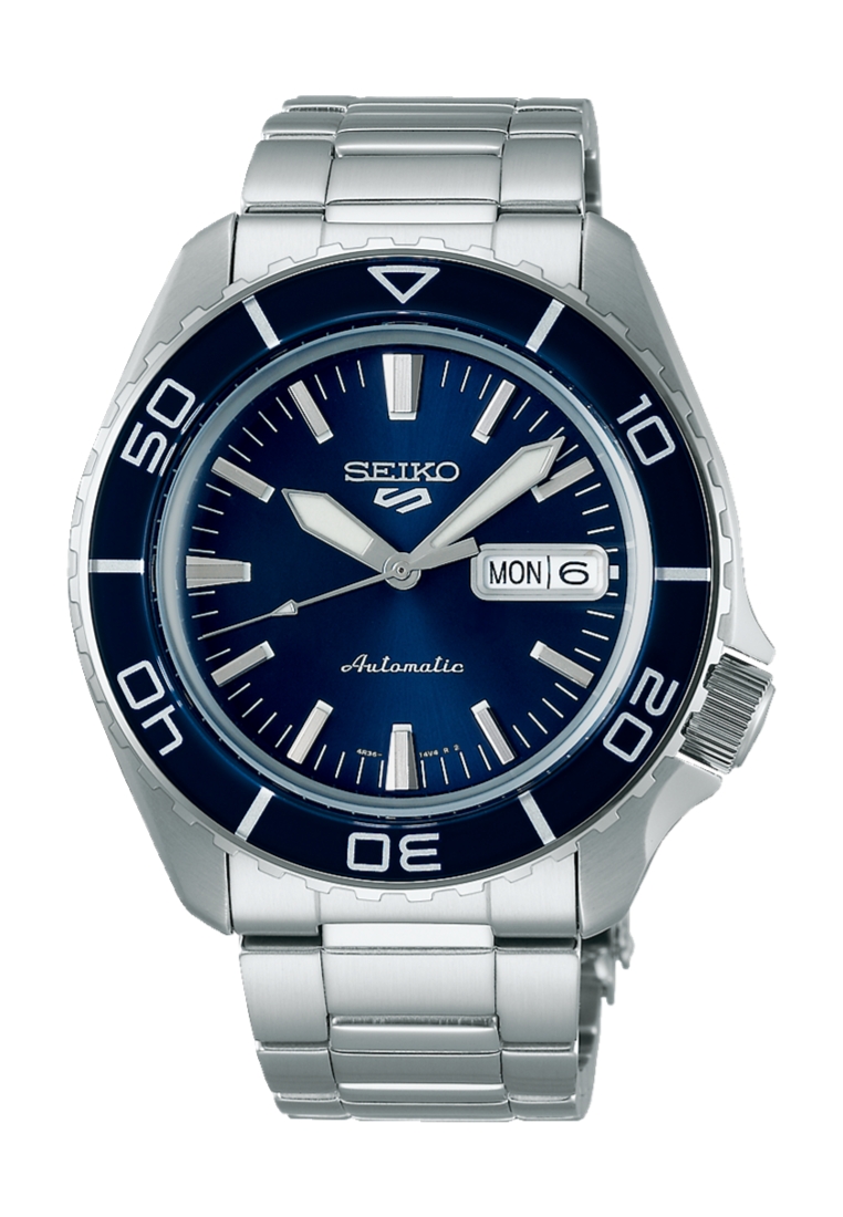 Seiko Seiko 5 Sports SKX – SNZH5 Bluetone Redux Stainless Steel Band Automatic Watch SRPK97K1