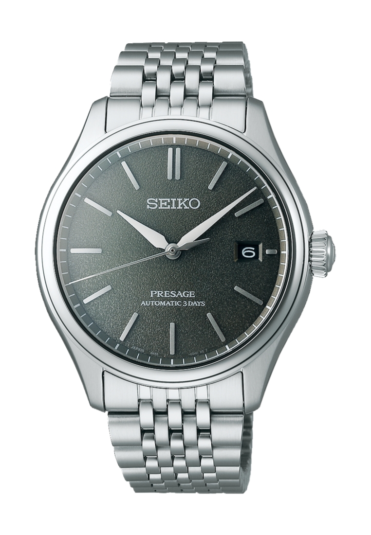 Seiko Seiko Presage Classic Series Date Display ‘Sensaicha’ Grey Green Dial Stainless Steel Band Aut