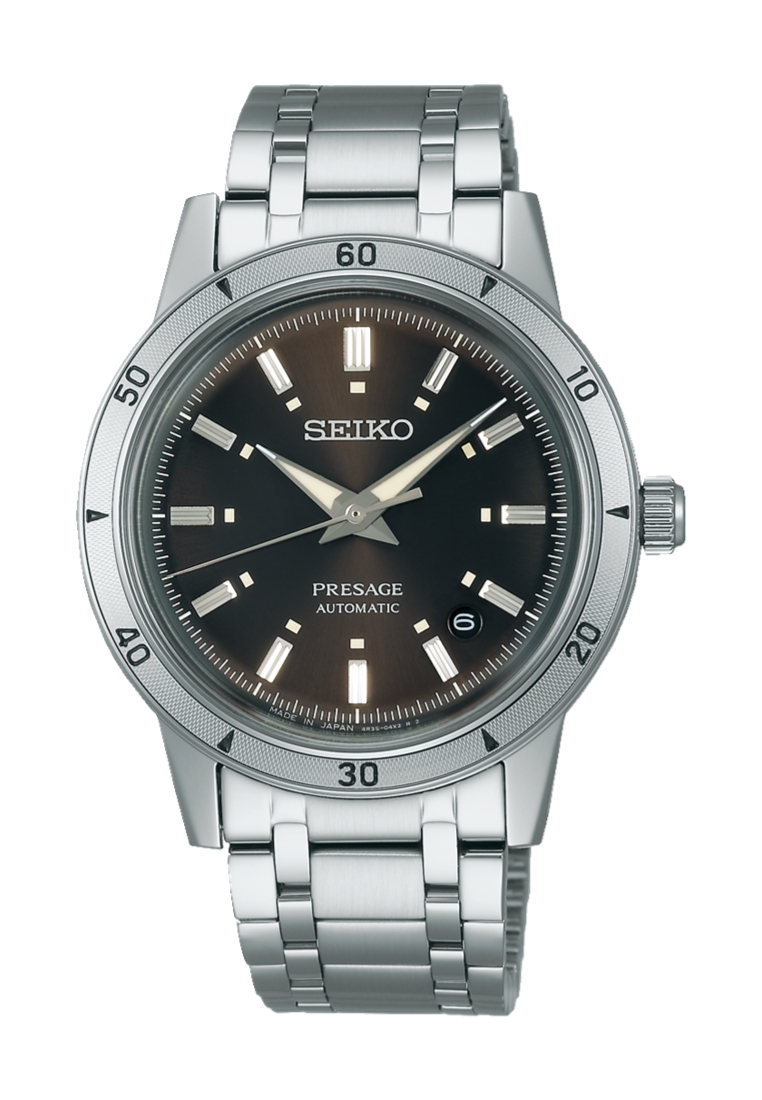 Seiko Seiko Presage Style 60s ‘Elegant Yet Rugged’ In Brown Dial Stainless Steel Band Automatic Watc