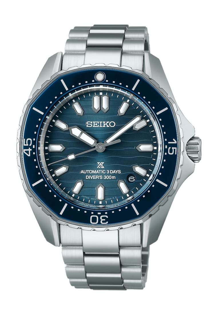 Seiko Seiko Prospex Polygonal Bezel Coastline Cobalt Stainless Steel Band Automatic 3 Days Diver's 3