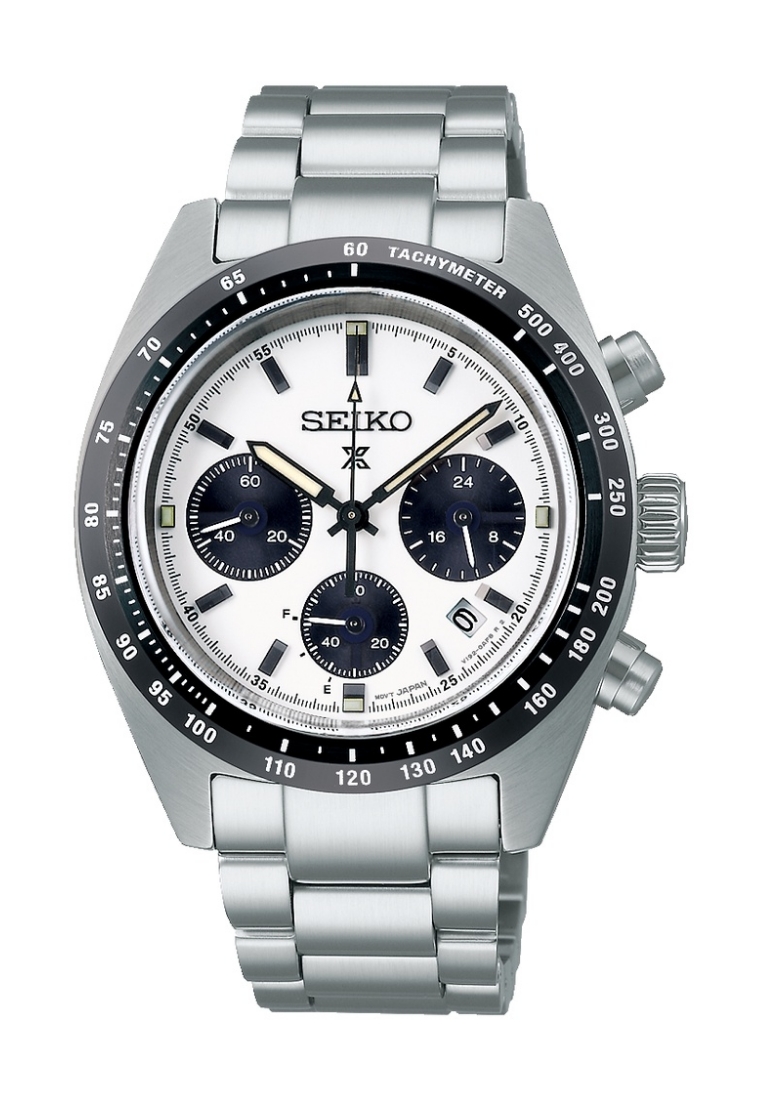 Seiko Seiko Prospex Speedtimer 1969 Re-Creation White Dial Stainless Steel Band Chronograph Solar Wa