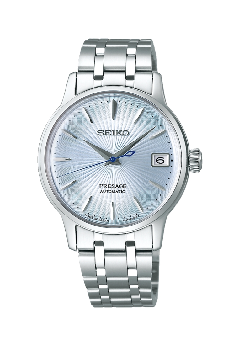 Seiko Seiko Presage Cocktail Time ‘Skydiving’ Ice Blue Sunburst Dial Stainless Steel Band Automatic 