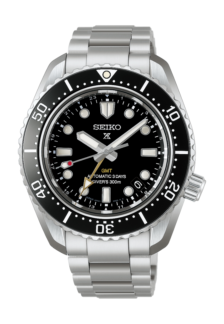Seiko Seiko Prospex 1968 Heritage GMT Diver's 300M In Oceanic Black Dial Stainless Steel Band Mechan