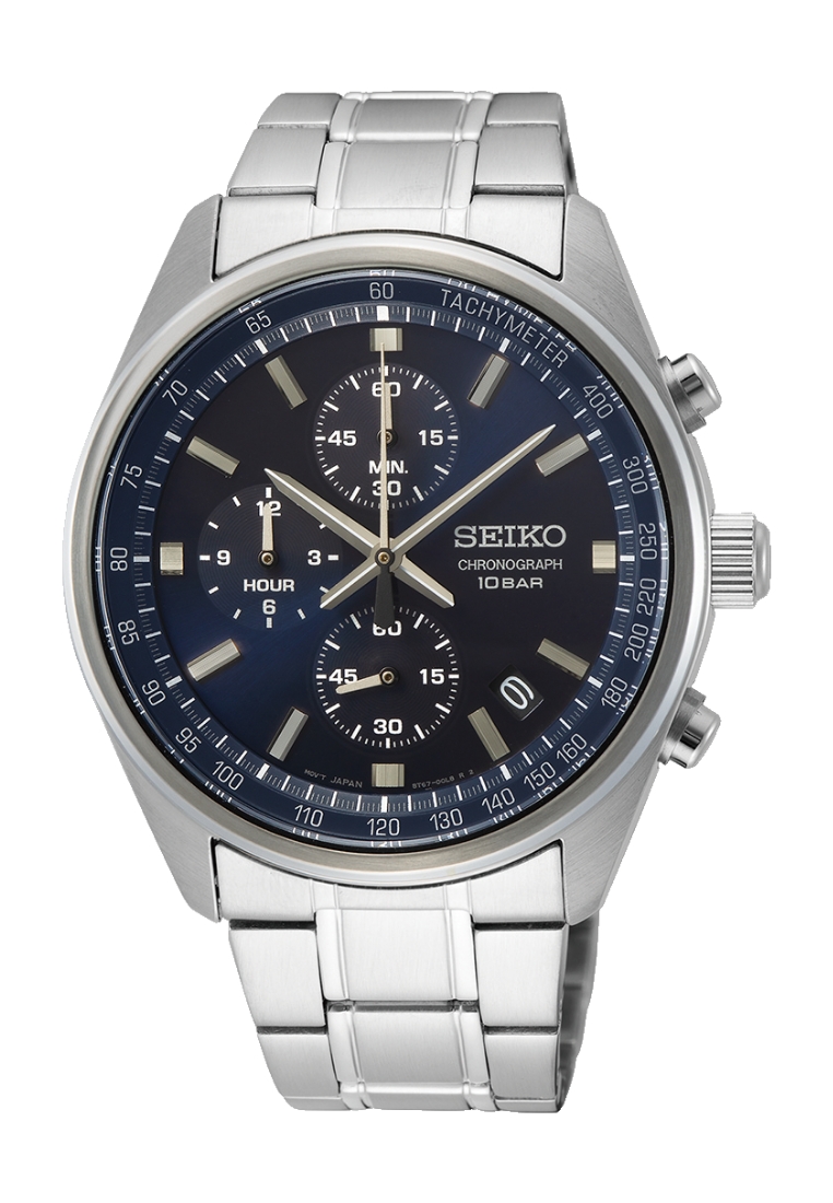 Seiko Seiko Conceptual Regular Series Blue Dial Stainless Steel Band Chronograph Quartz Watch SSB377
