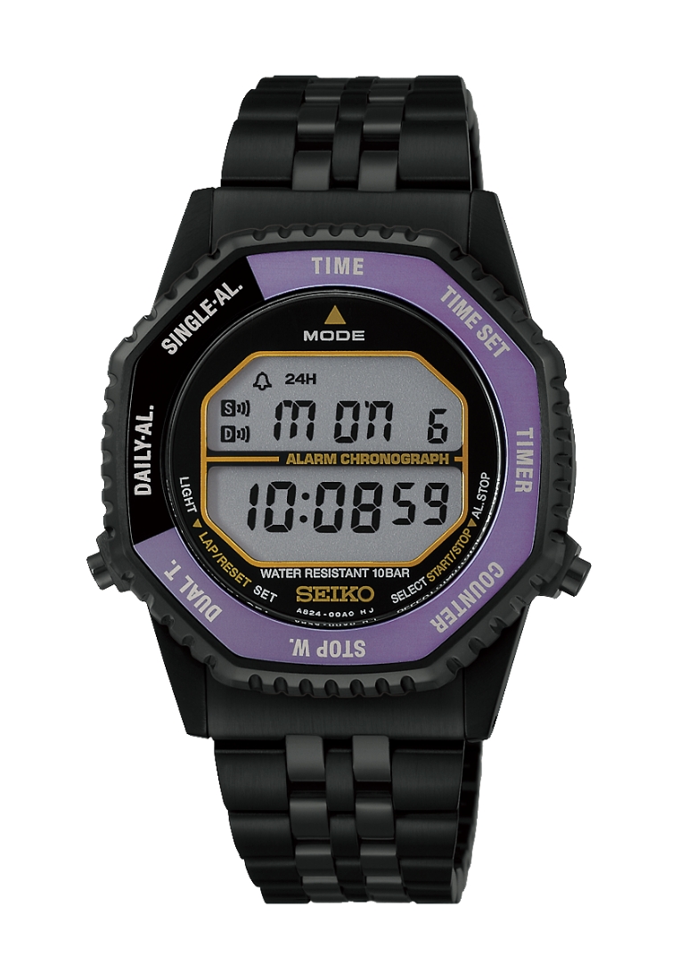 Seiko Seiko Rotocall Digital 145th Anniversary Limited Edition In Edo Purple Black Color Stainless S