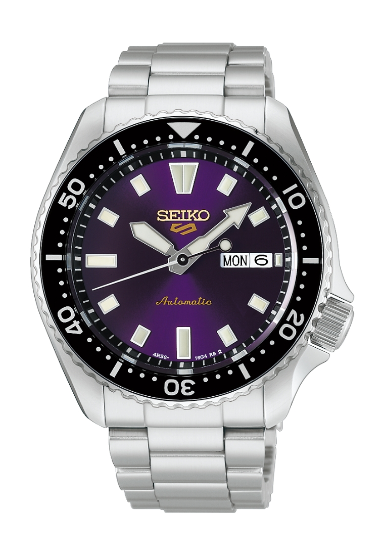 Seiko Seiko 5 Sports SKX Series 145th Anniversary Limited Edition In Edo Purple Stainless Steel Band
